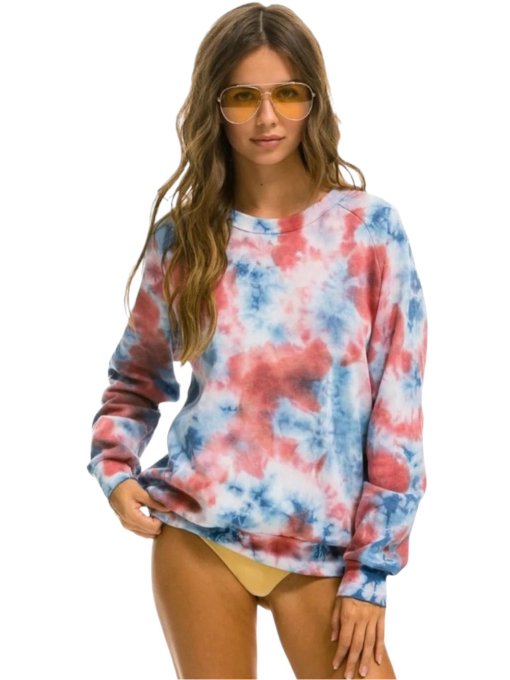 Aviator Nation Limited Edition Fourth of July Tie-Dye Sweatshirt size M Unisex